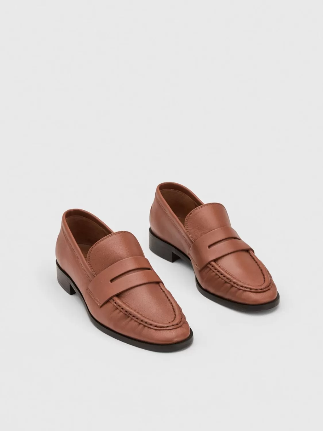 ATP Atelier Airola Nappa Loafers Brandy Discount