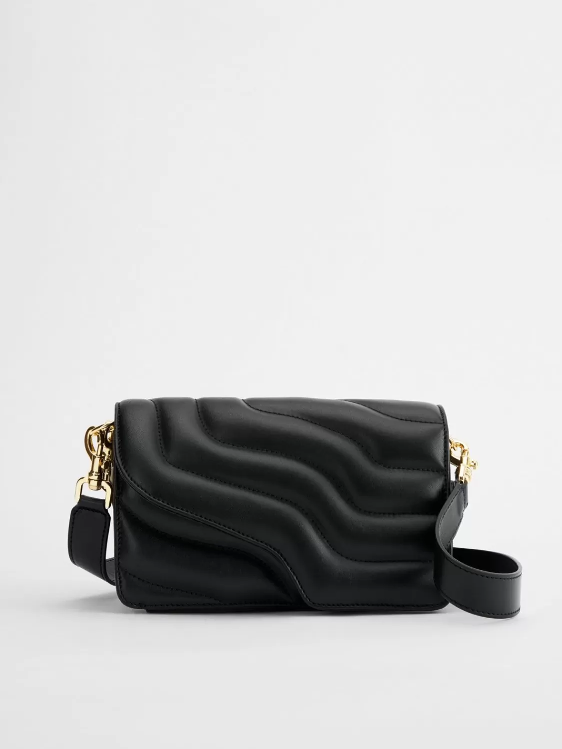 ATP Atelier Assisi Quilted Nappa Axelvaska Svart Flash Sale