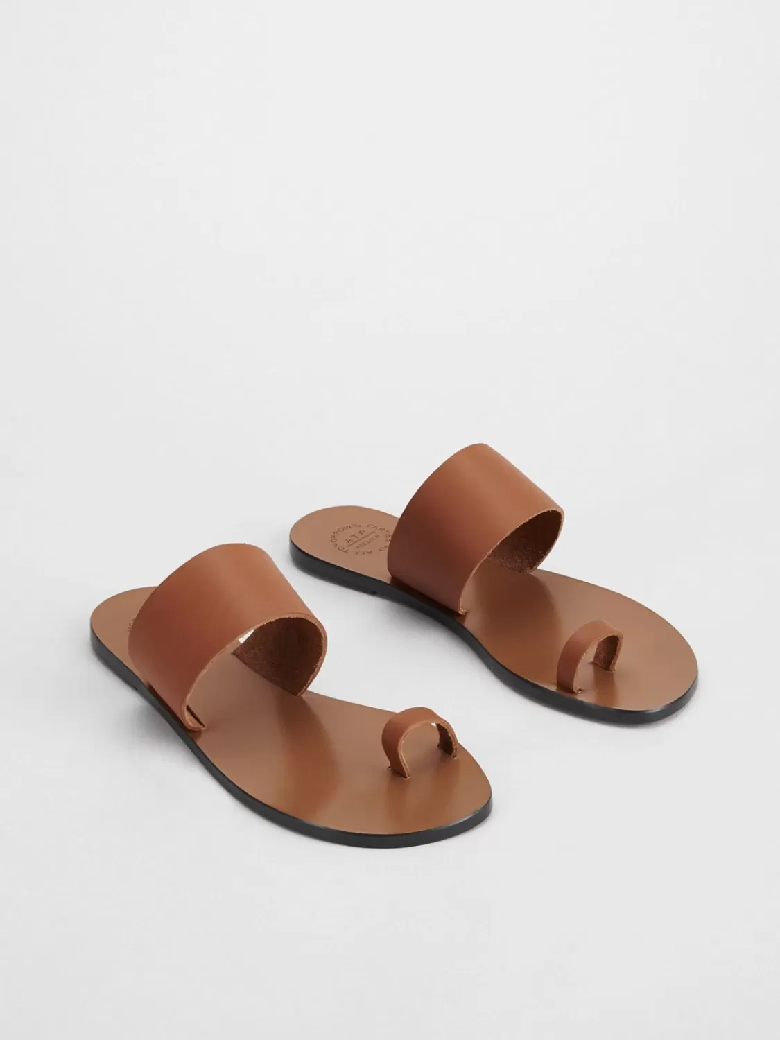 ATP Atelier Astrid Lader Platta Sandaler Brandy Fashion