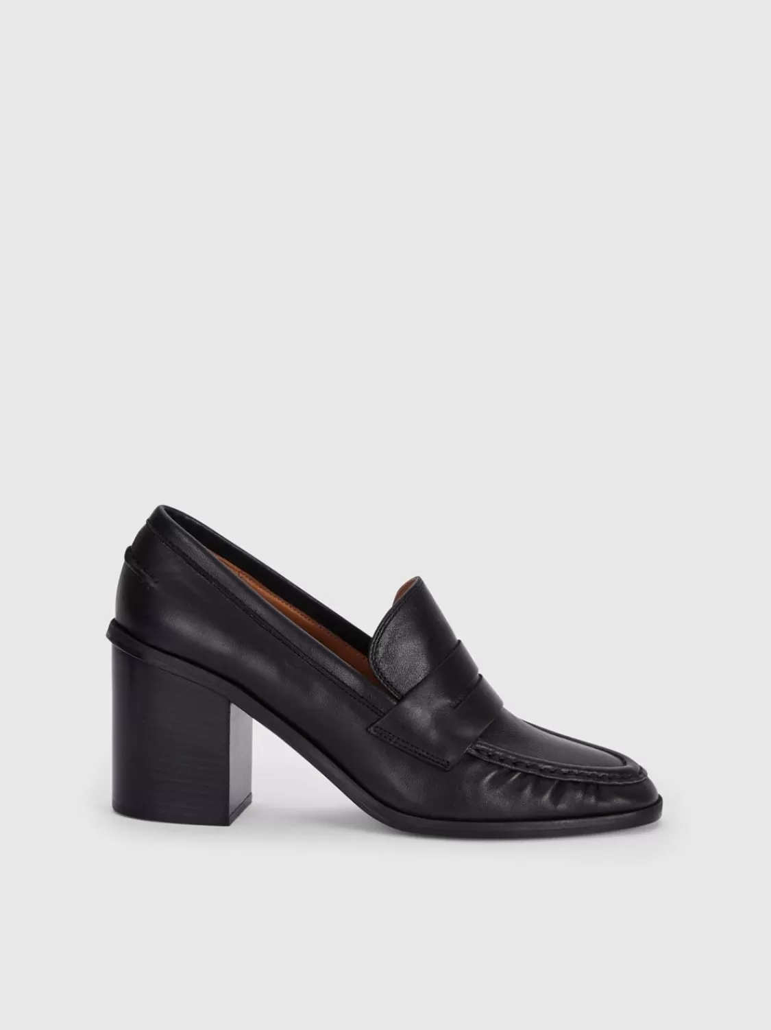 ATP Atelier Avella Nappa Loafers Med Klackar Svart Discount