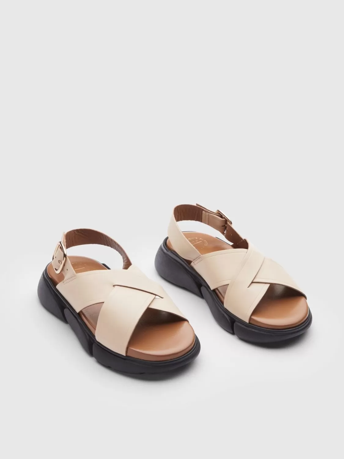 ATP Atelier Barisci Lader Chunky Sandaler Kalksten Best Sale