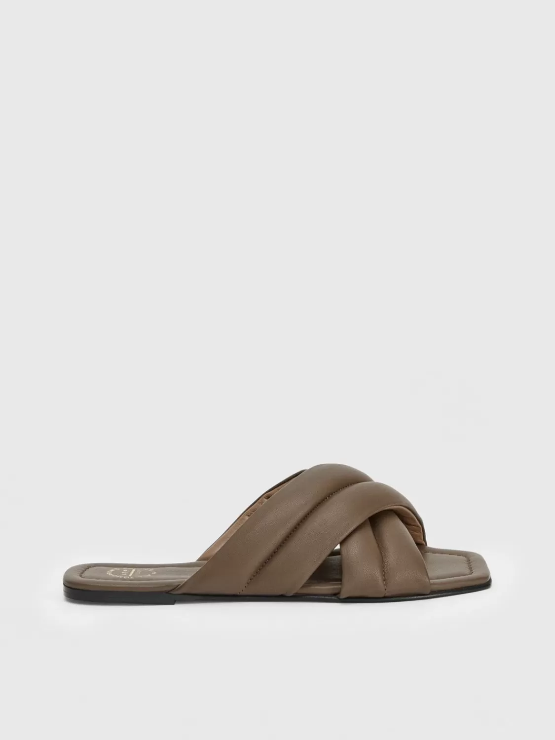 ATP Atelier Cotti Nappa Platta Sandaler Kaki Brun Shop