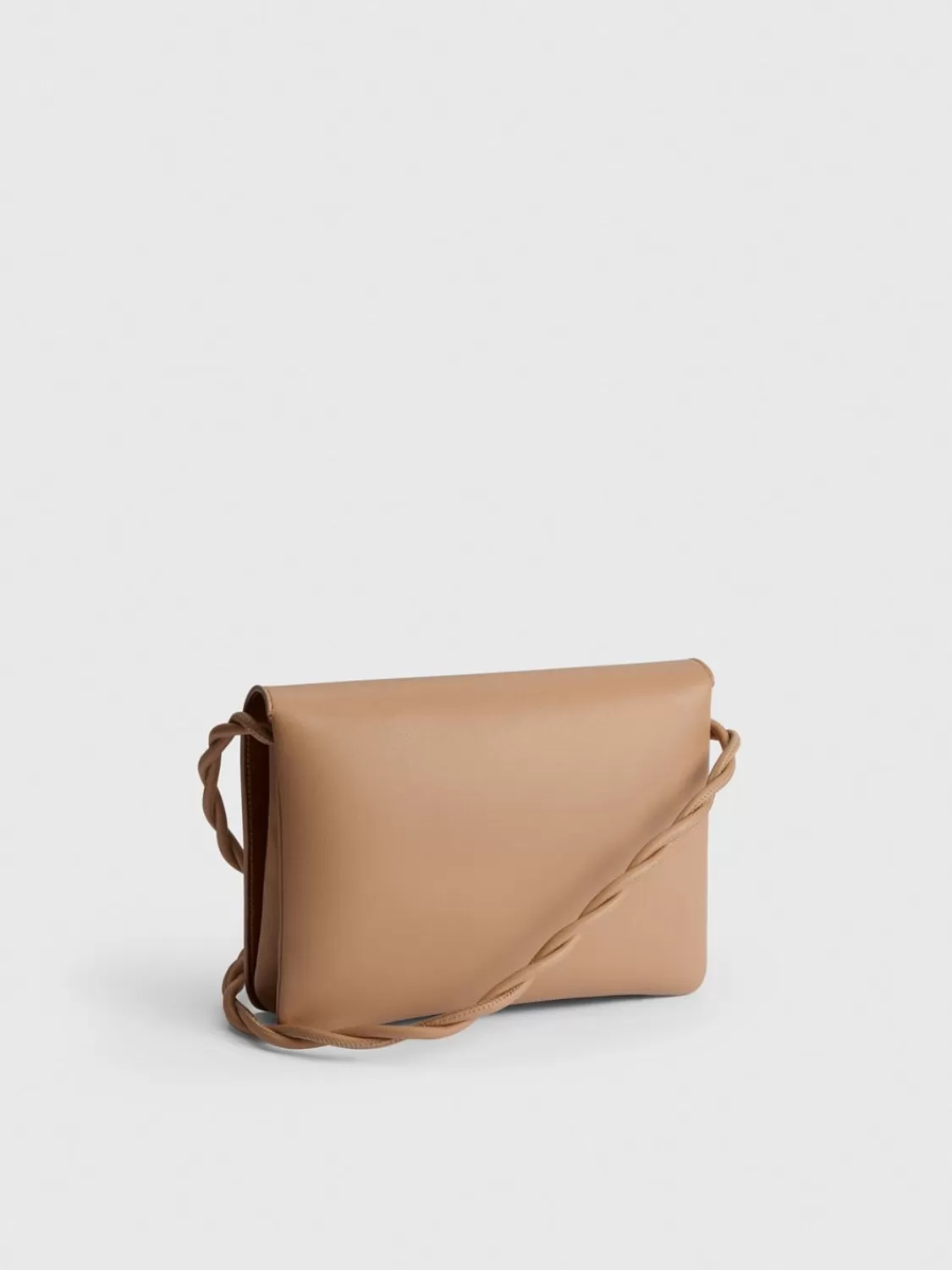 ATP Atelier Duronia Nappa Mini Crossbody-Vaska Nocciola New