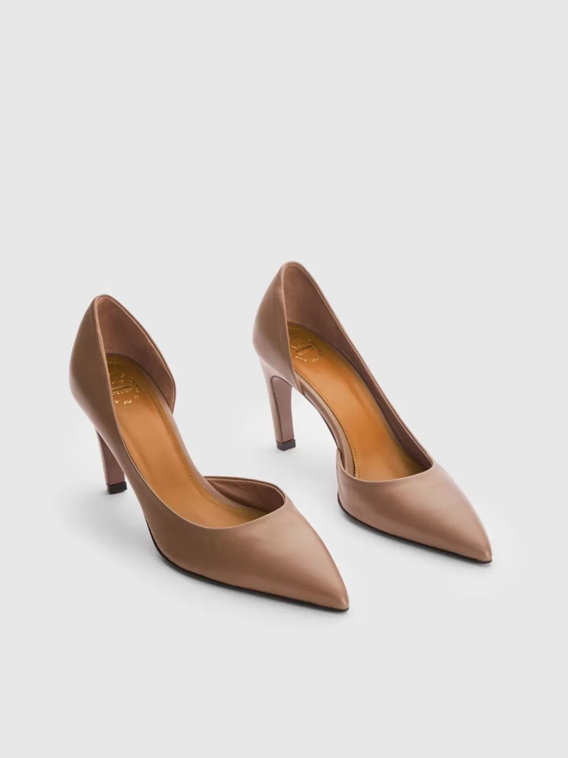 ATP Atelier Lucito Nappa Pumps Hasselnot Discount
