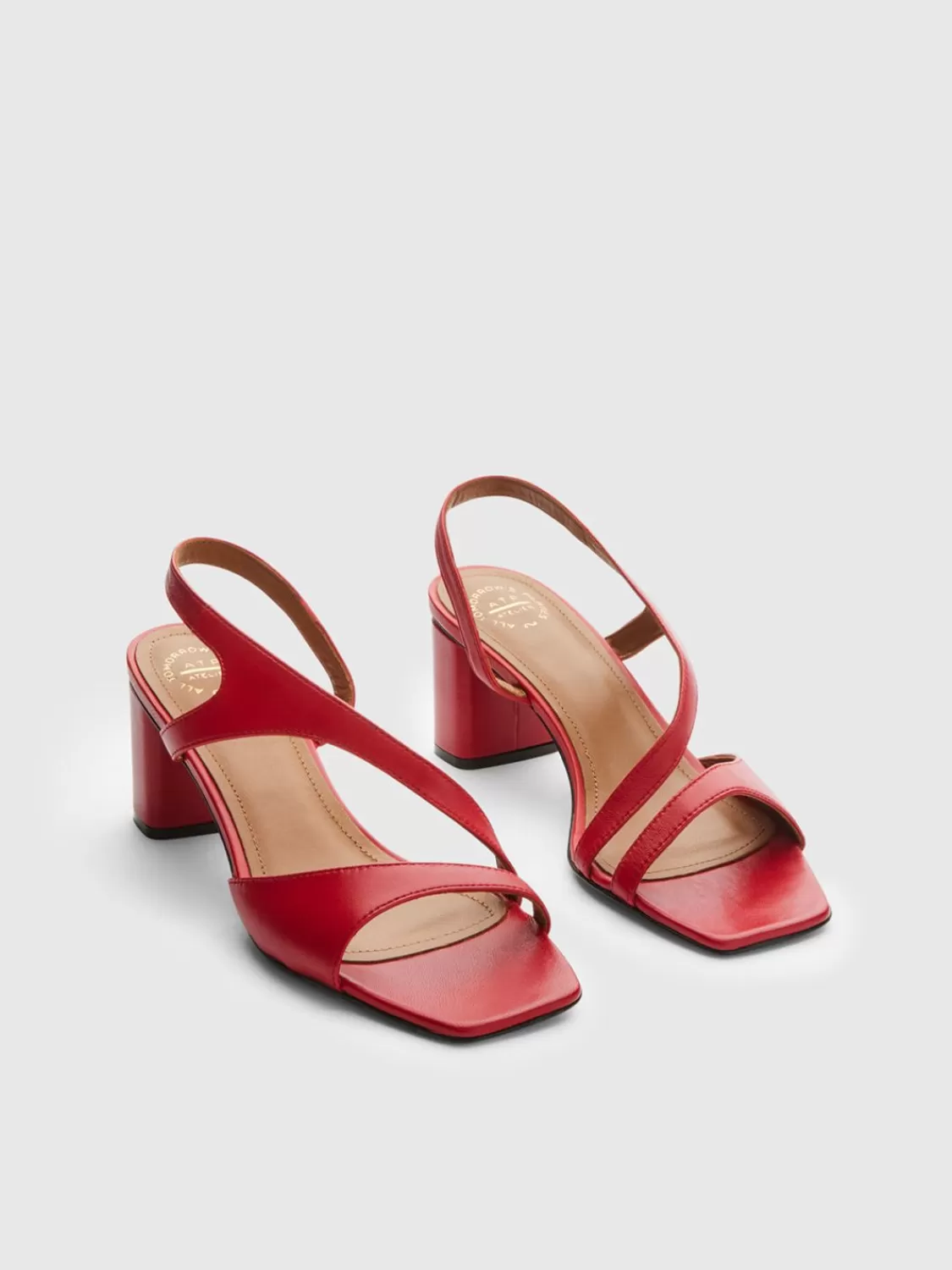ATP Atelier Mattine Nappa Cutout Sandaler Med Klackar Salsa Flash Sale