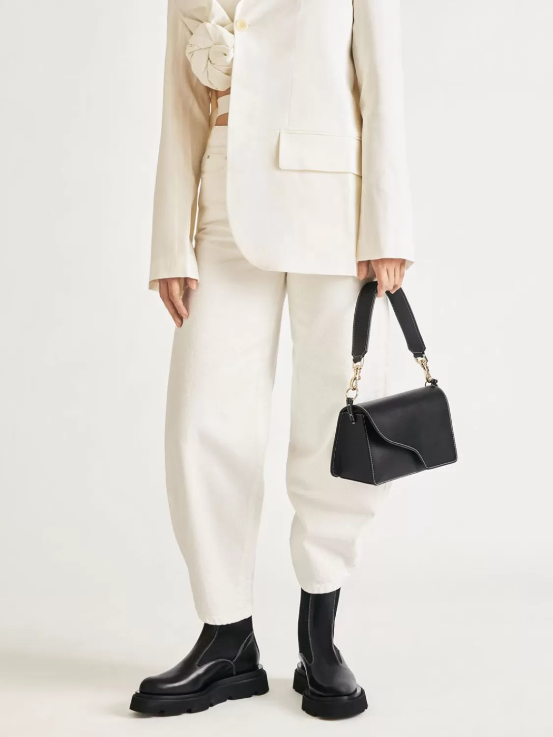 ATP Atelier Moncalieri Chunky-Stovlar I Lader Svart/Kontrastsom Fashion