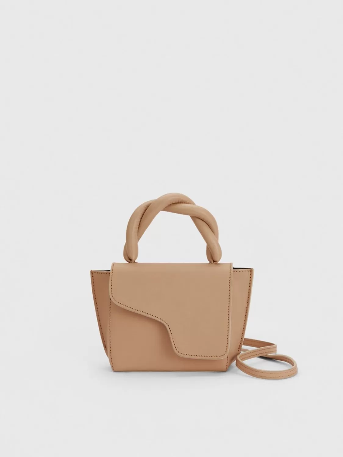 ATP Atelier Montalbano Lader/Nappa Mini Handvaska Nocciola Cheap