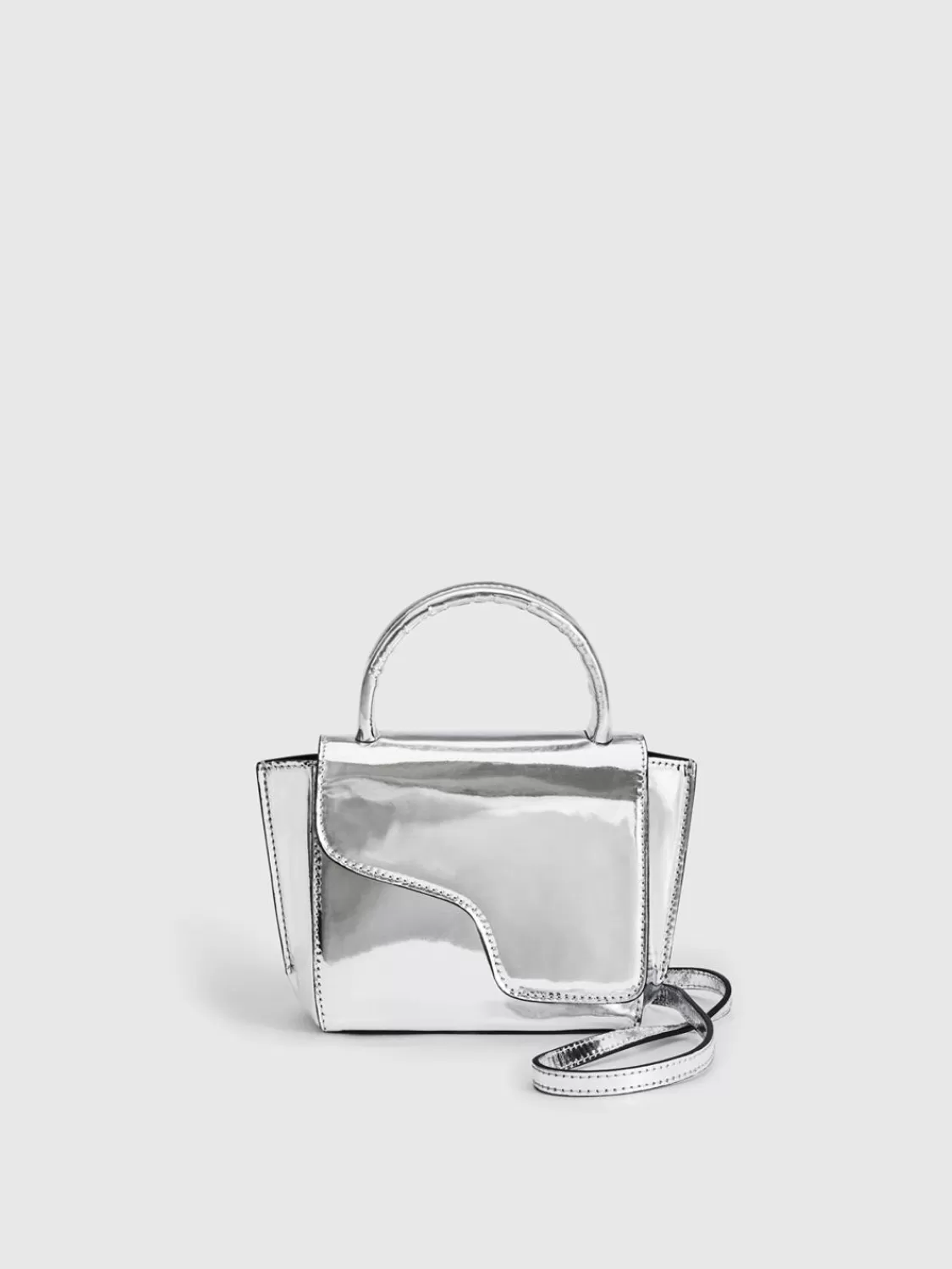ATP Atelier Montalcino Handvaska I Metalliskt Lader Silver Clearance