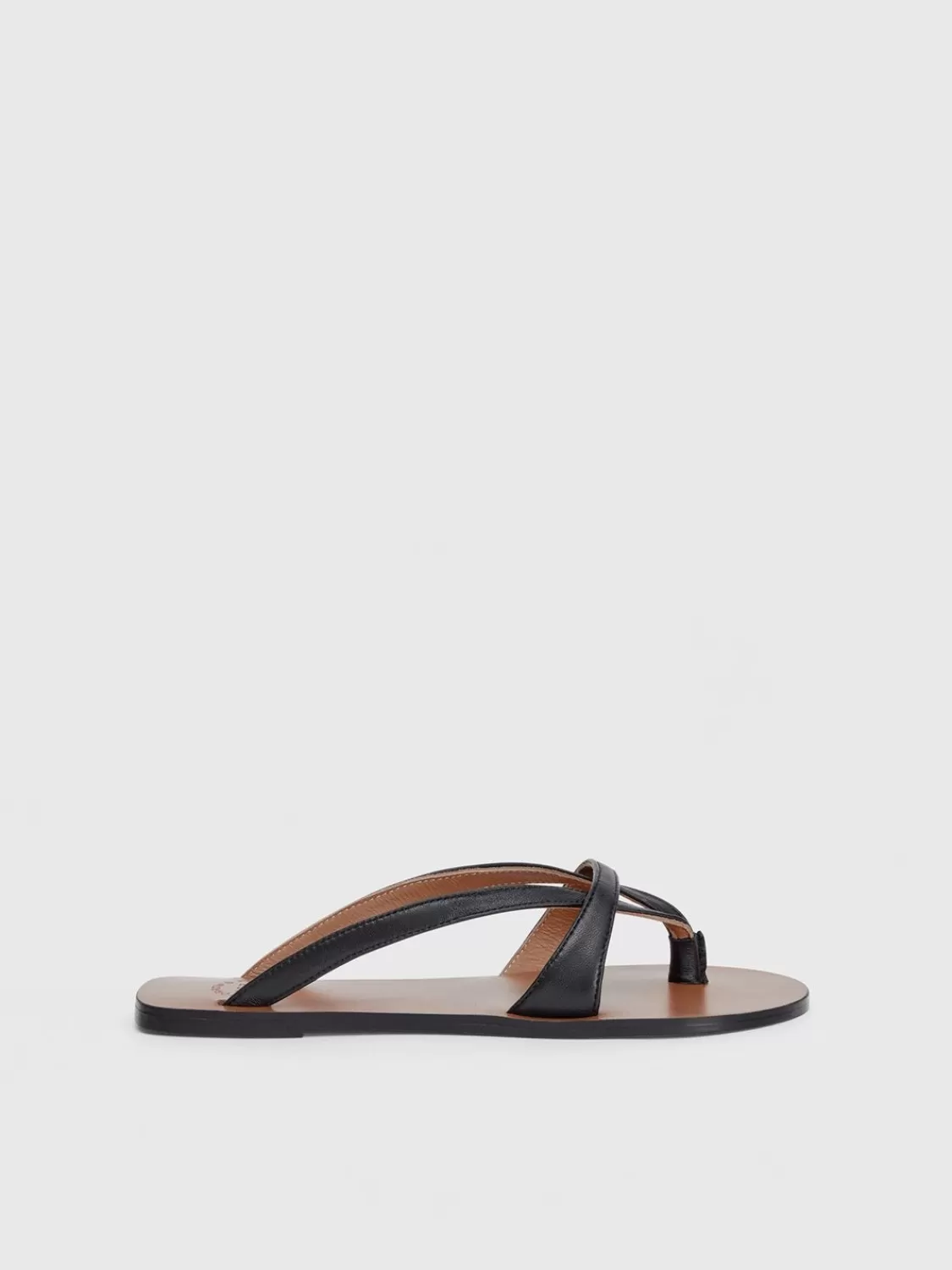 ATP Atelier Padula Nappa Cutout Sandaler Svart Discount