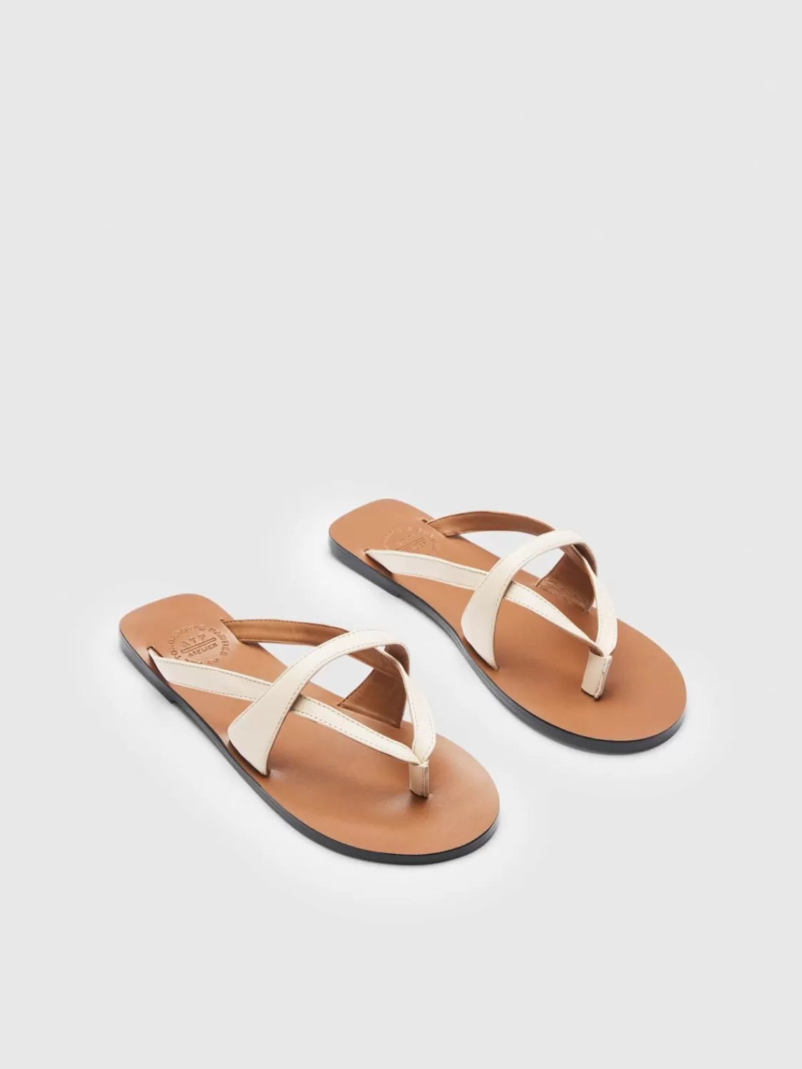 ATP Atelier Padula Nappa Cutout Sandaler Kalksten New
