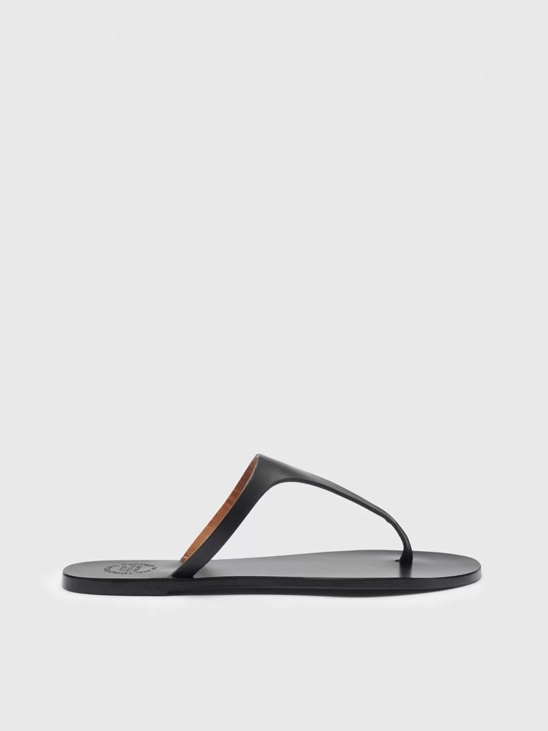 ATP Atelier Pesche Lader Platta Sandaler Svart Outlet