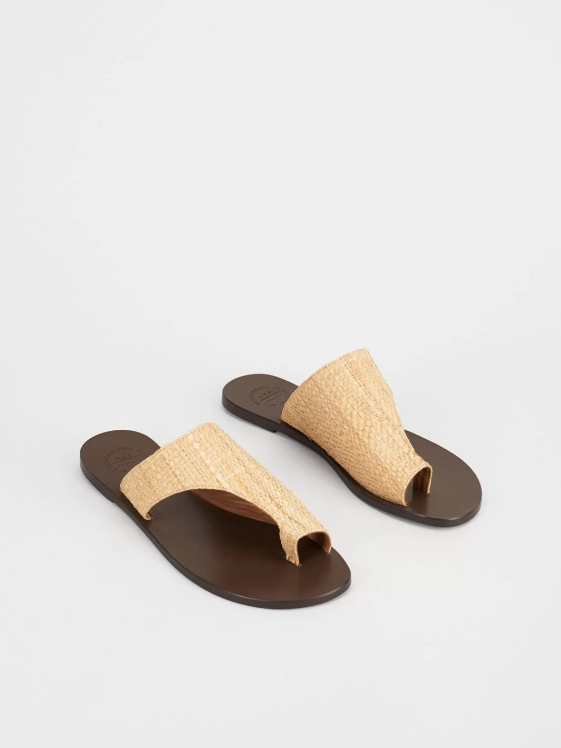 ATP Atelier Rosa Raffia Cutout Sandaler Naturlig Best