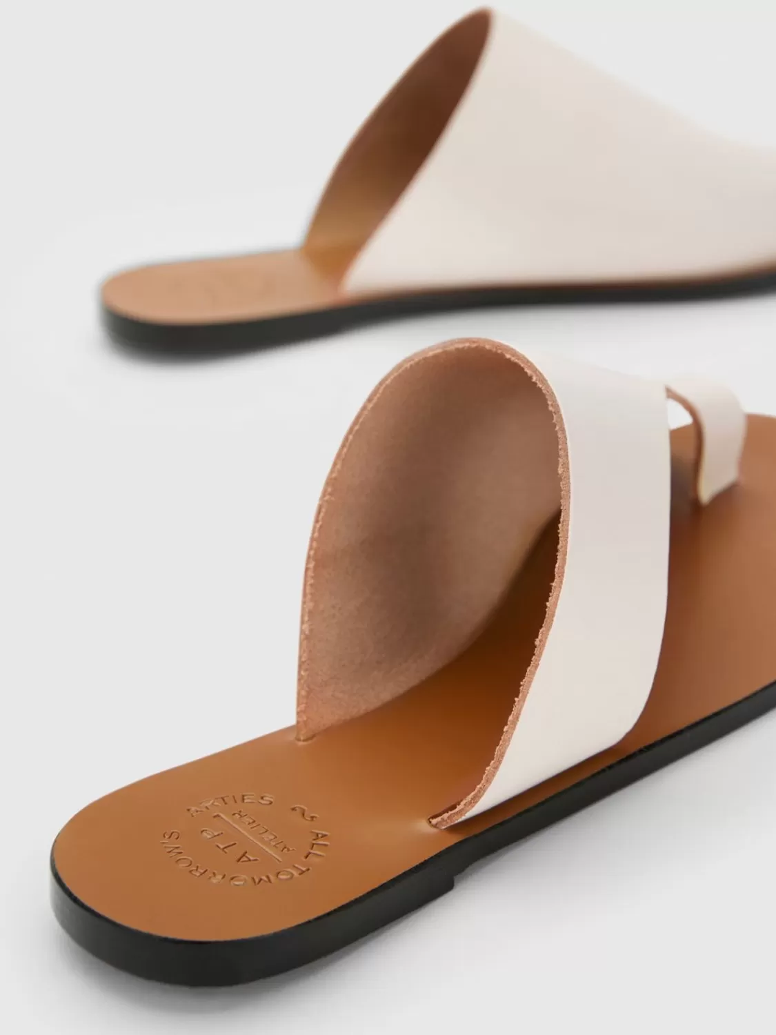ATP Atelier Rosa Skinnsandaler Linne Hot