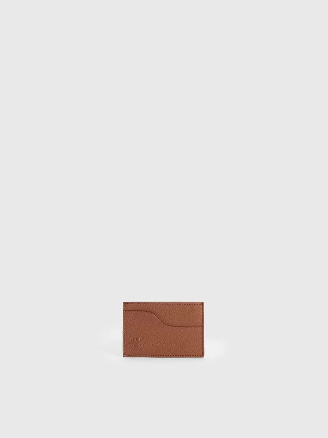 ATP Atelier Vinci Grained Lader Korthallare Brandy Flash Sale